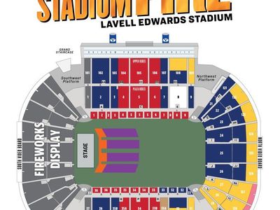 Stadium of Fire THE BEST SEATS! 4th of July Brad Paisley