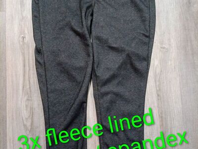 Fleece lined pants 3x New plus size