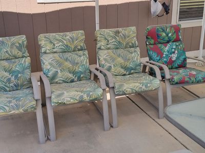 Patio Furniture Set – Table, Chairs & Side Tables