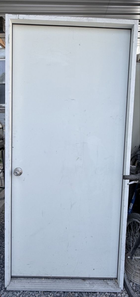 White door and frame