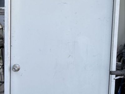 White door and frame