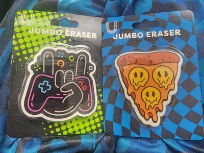 2 Jumbo Erasers