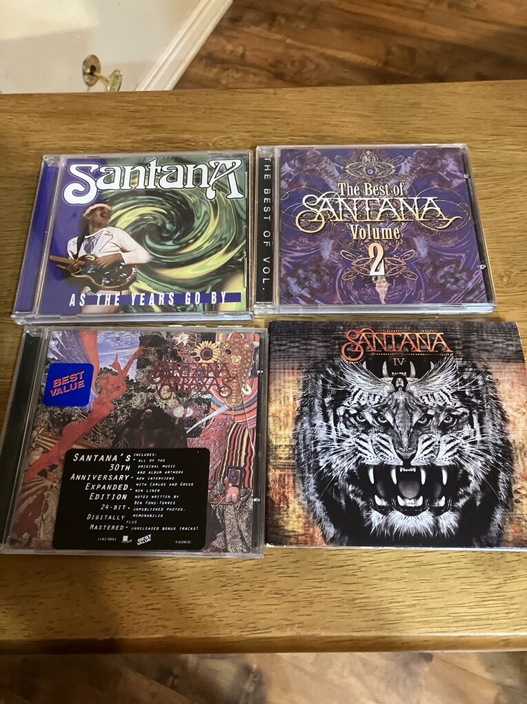 Set  Of 4  Santana CDs