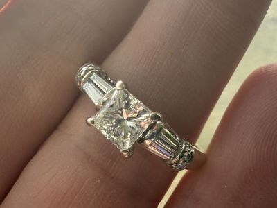 Natural diamond engagement/anniversary ring