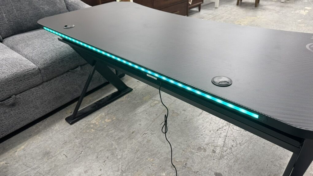 Gaming Desk Usb Light Metal