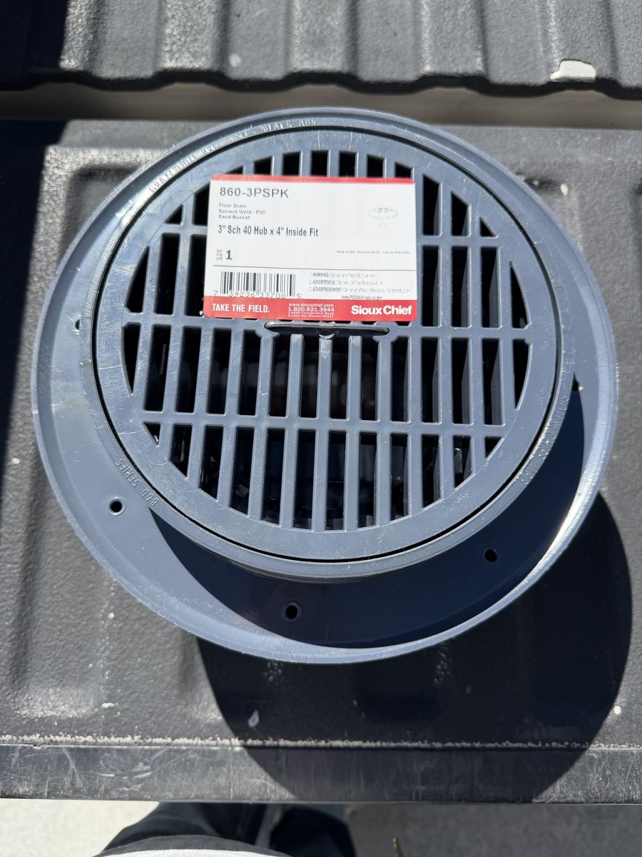 Fat Max™ 3” × 4” PVC Floor Drains – 4 Available