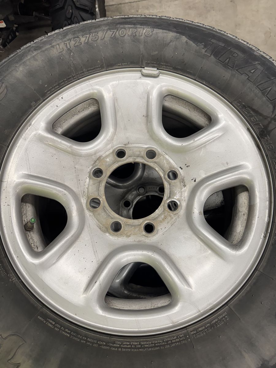 Free LT275/70R18 tires and steel rims