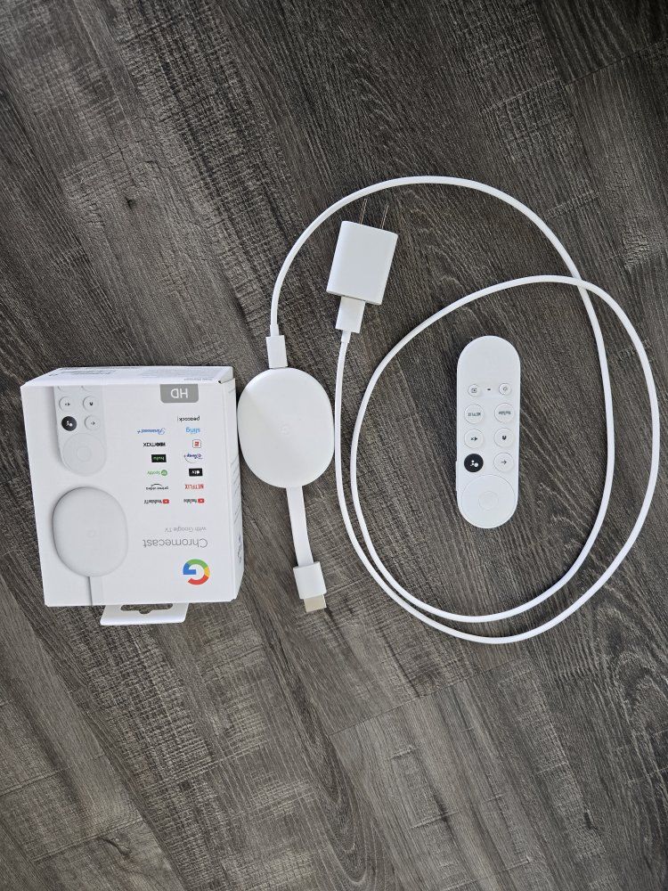 Google Chromecast with Google TV HD Media Streamer - Snow White with Voice Remote