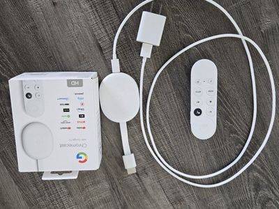 Google Chromecast with Google TV HD Media Streamer - Snow White with Voice Remote