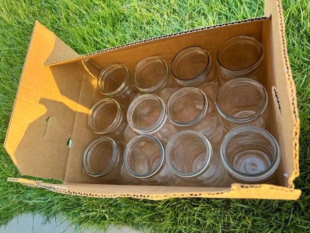 Kerr/Ball Canning wide mouth Jars – Quart Size, 12 for $9
