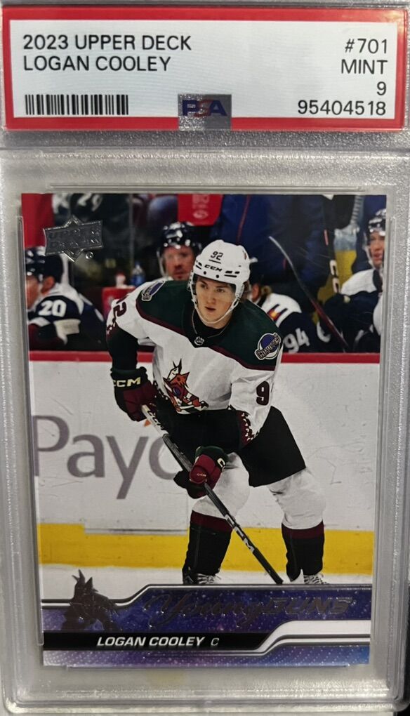 Logan Cooley Young Guns PSA 9