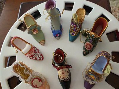 Ashton Drake Vintage Shoes Ornaments Lot