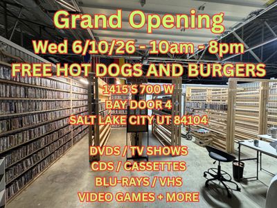 Grand Opening Media Store - DVDs, CDs, Games, VHS & More!