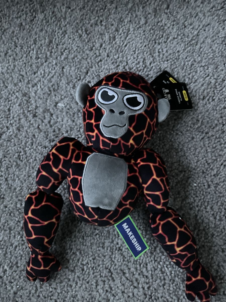 Makeship Gorilla Tag Lava Monkey Plush Stuffed Toy with Tags