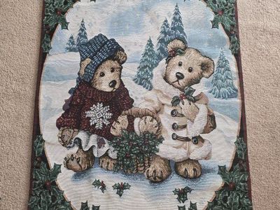 Boyds Bears Tapestry. Wall hanging