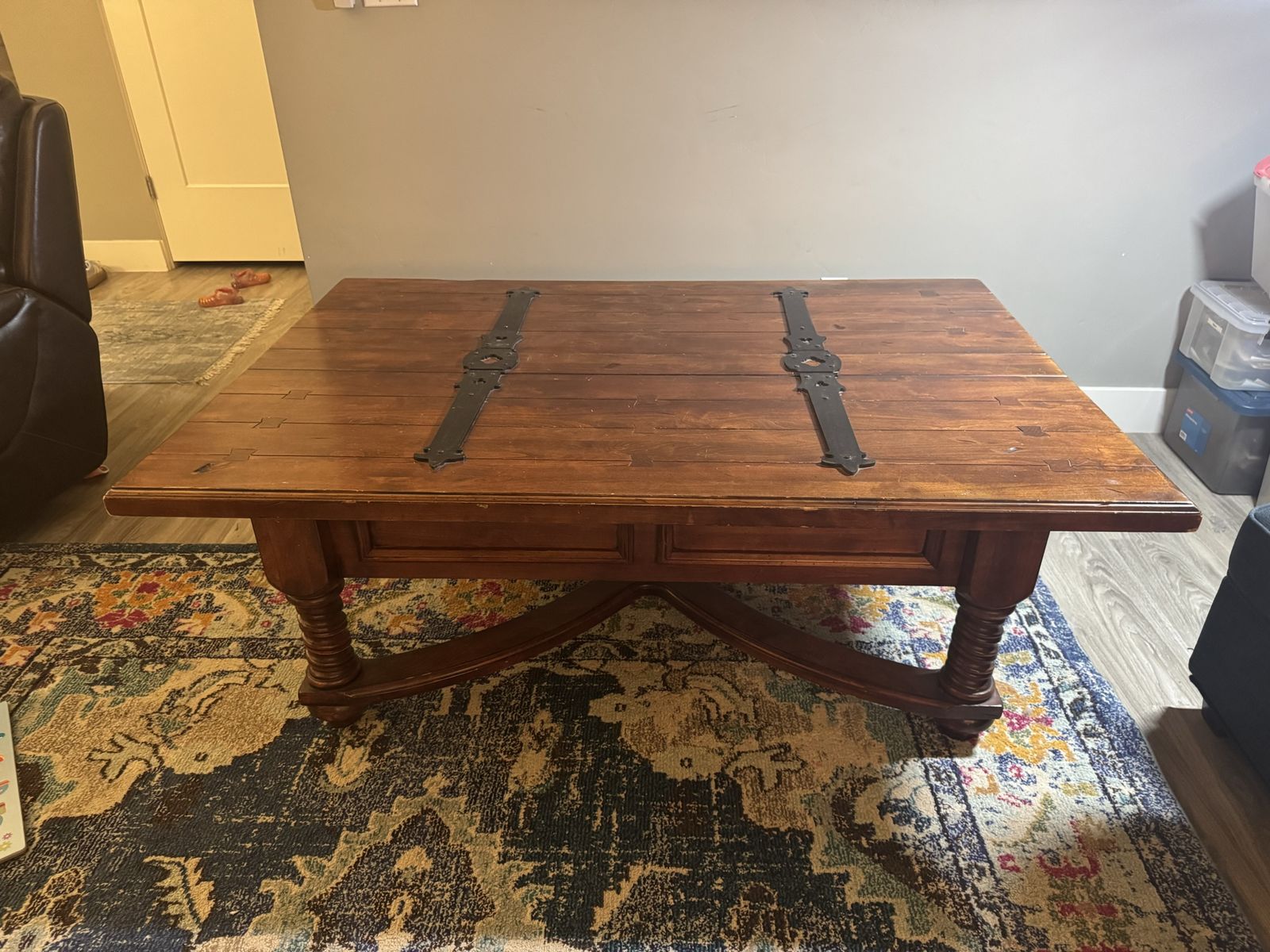 Solid wood coffee table