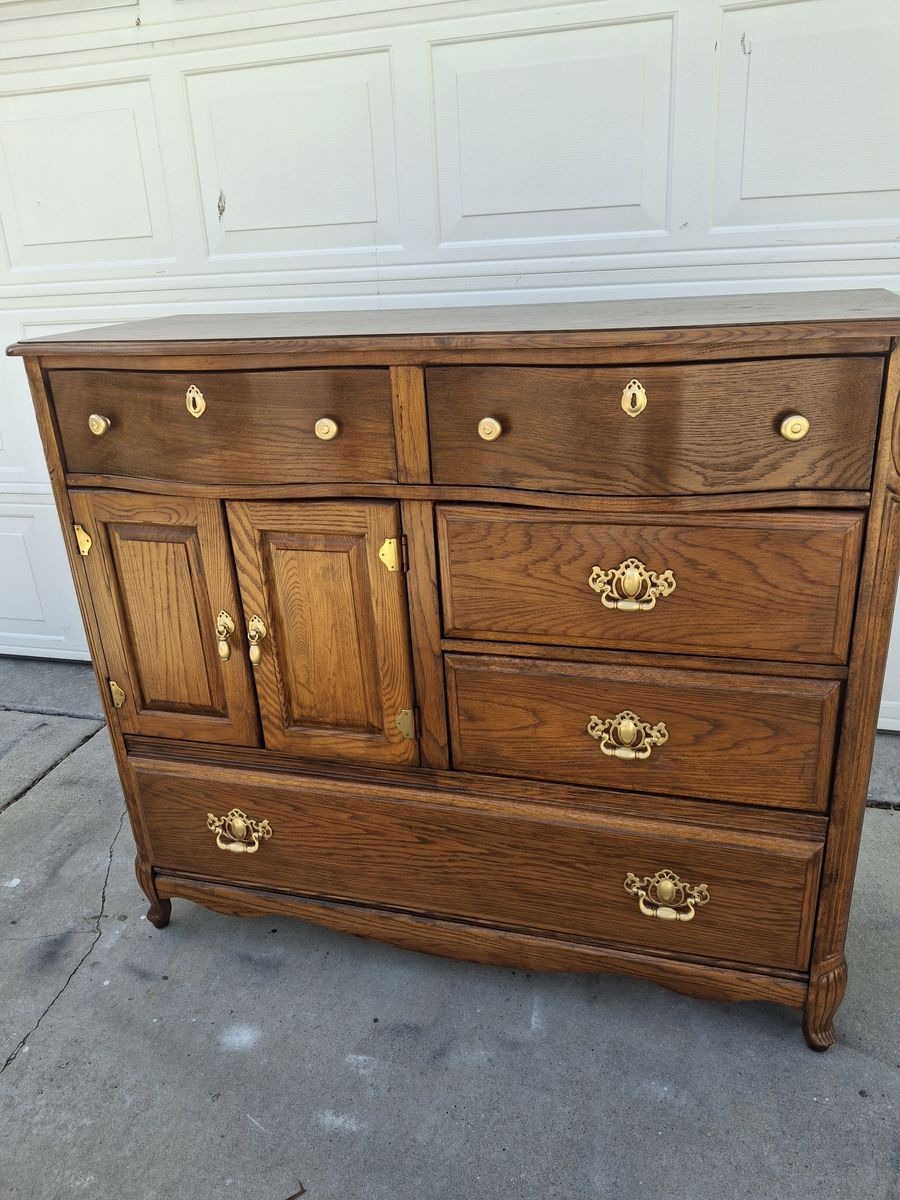 all wood dresser/cabinet