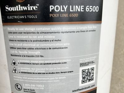 Southwire 6500ft 210lbs tensile strength poly line