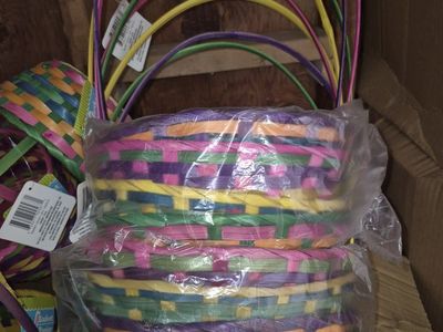 24 New Baskets Kids Bamboo Woven Multicolor