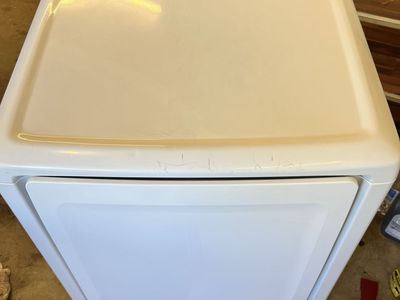 White Samsung electric dryer