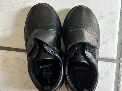 Wonder Nation Toddler Boys Black Dress Shoes - Hook & Loop, Memory Foam, Non-Marking Sole, Size 9