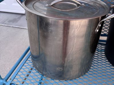 12 quart stainless steel stock pot.