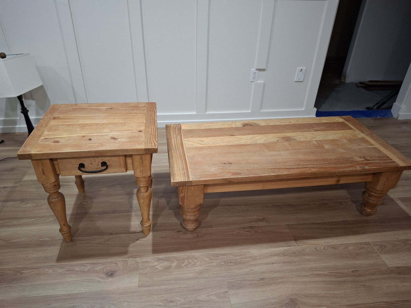Sturdy Oak End table 22 1/2 X 24and or Coffee Table 52 X 24"