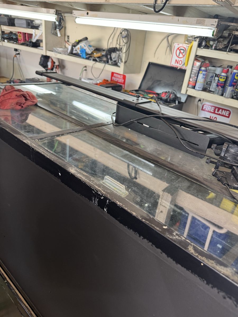 Large Glass Fish Aquarium Tank Setup with LED Light Fixture and Remote Control