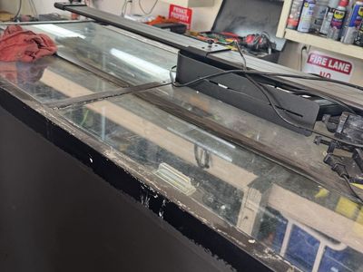 Large Glass Fish Aquarium Tank Setup with LED Light Fixture and Remote Control