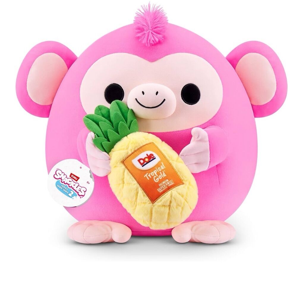 Plushy Monkey & Dole Pinapple  Brand New