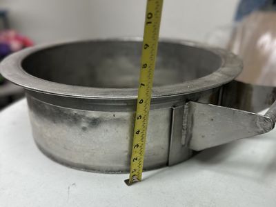 Stainless Steel Kitchen cooking pot with handles, Round, Approx 15" Diameter