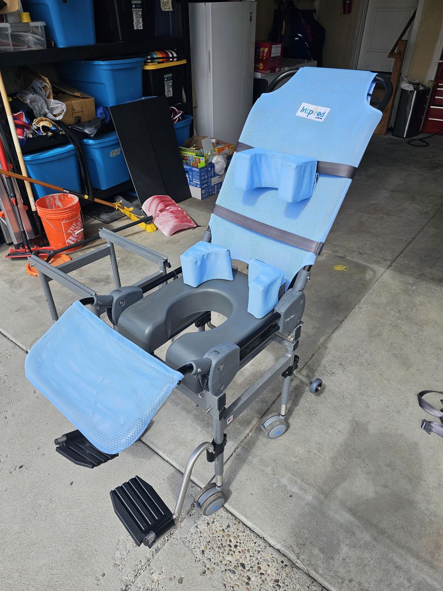 Inspired by Drive Ultima Access Bath Transfer System (Shower/Commode Chair) – Complete Setup