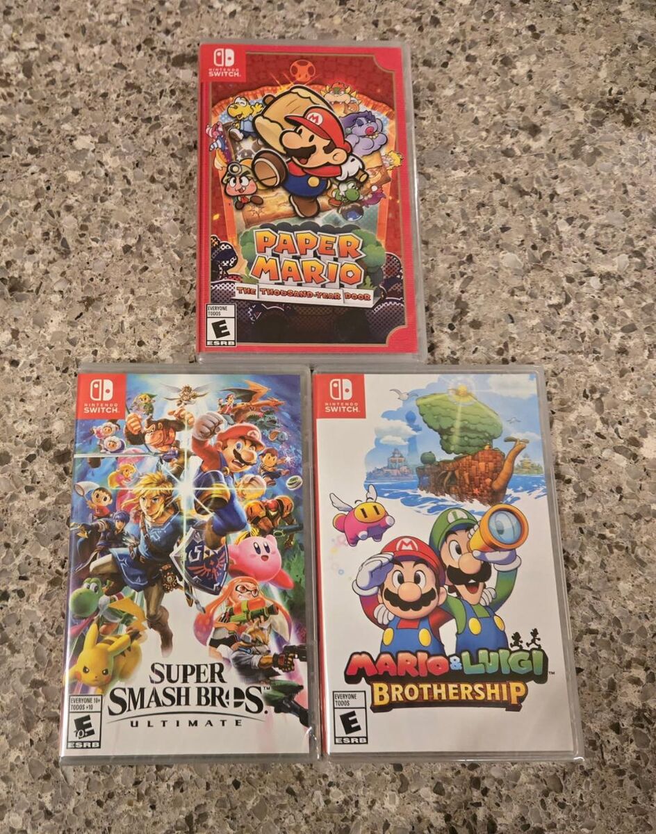 New Unopened Nintendo Switch games $60 each including Super Smash Ultimate! Trades considered!