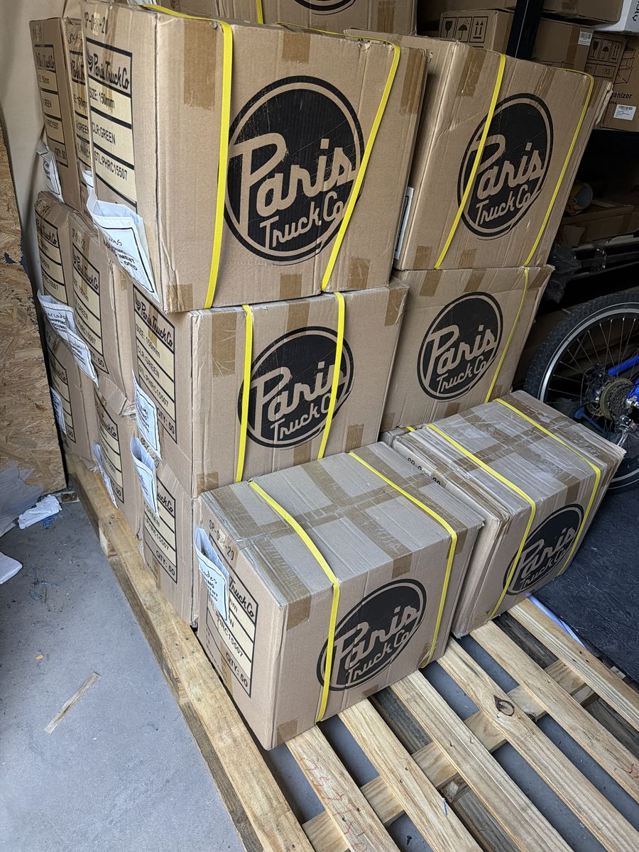 Paris  SKATEBOARD trucks 150MM in green or blue