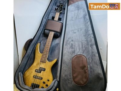 Ibanez GIO Soundgear GSR200B 4-String Electric Bass Guitar, Walnut Flat Finish