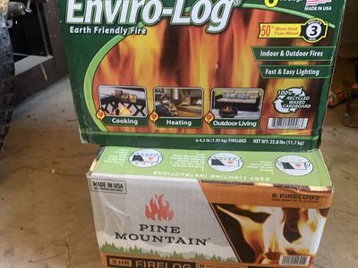 Two boxes of fire logs