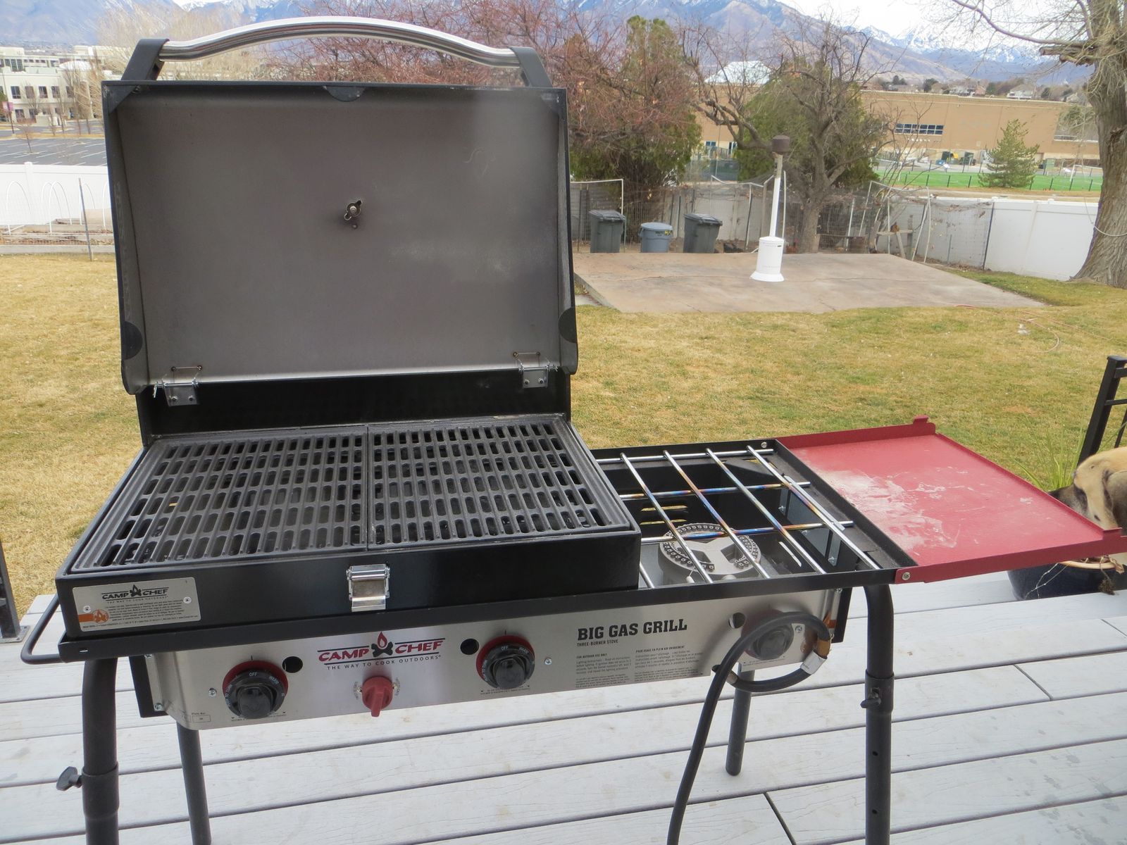 3 burner camp chef