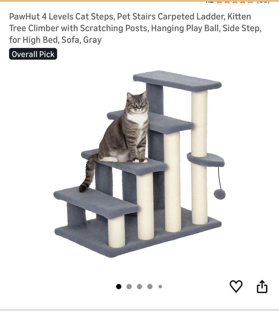 New PawHut Cat Step/Cat Tree NIB