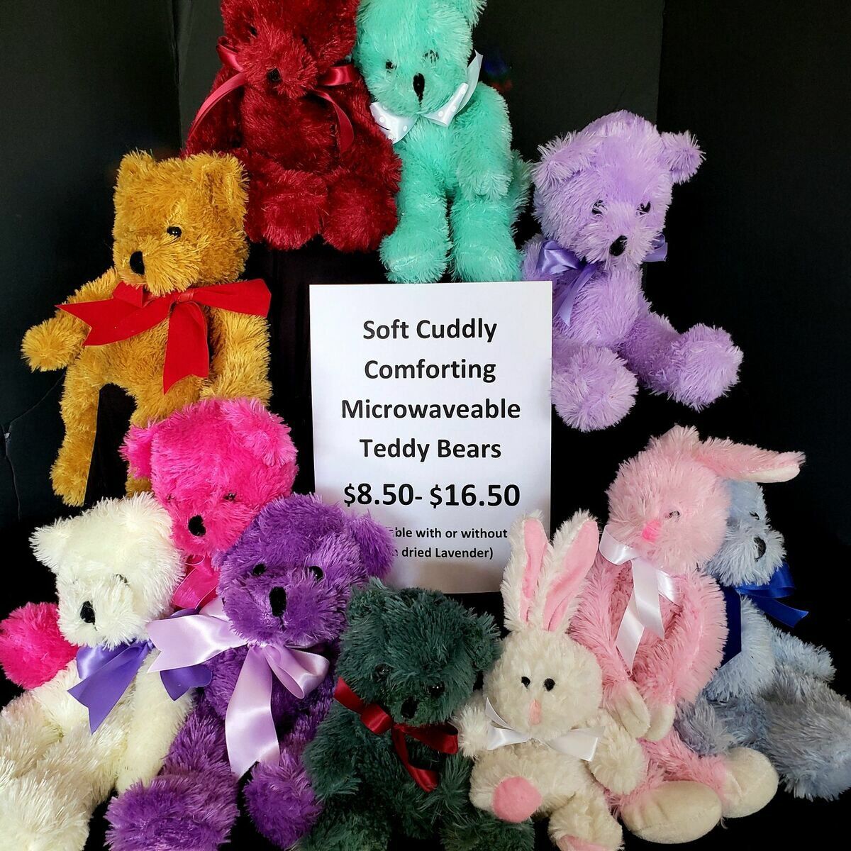 Cuddly Warm Microwaveable Teddy Bears--