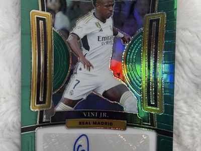 2023-24 Panini Select La Liga Soccer Vini Jr. Autograph Card #S-V 1/2 Real Madrid