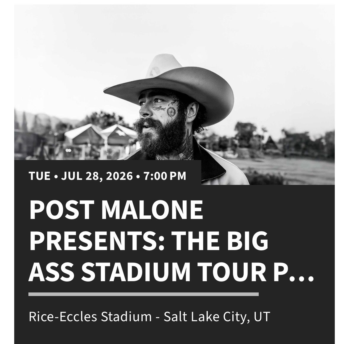 Post Malone concert tickets (2)