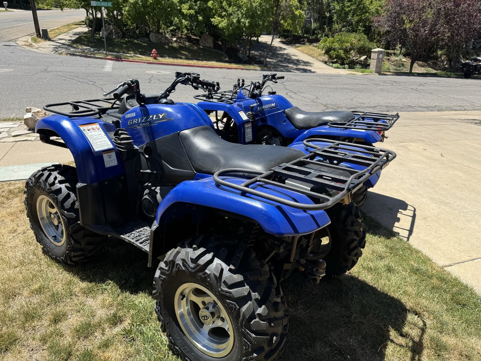 Yamaha Grizzly 660 and Bruin 350 4x4 ATV Quads