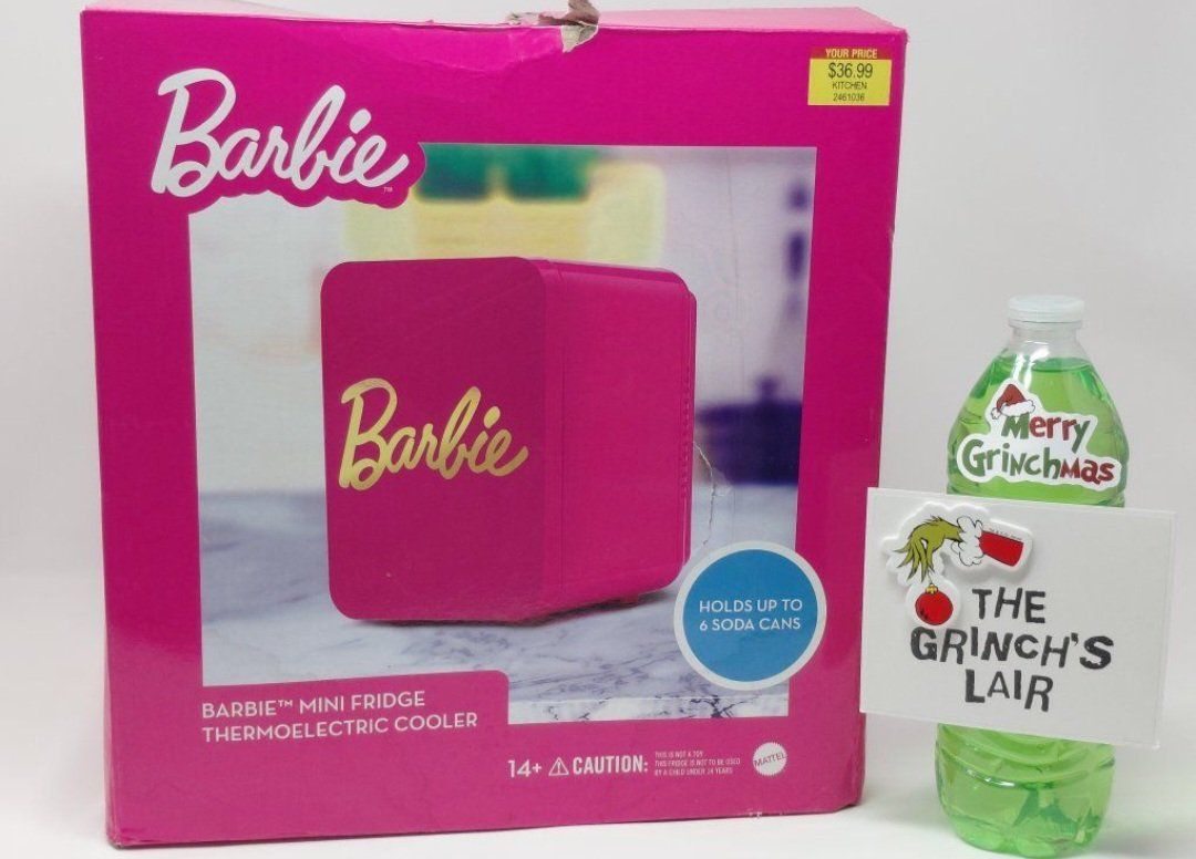 NEW Hot Pink Barbie Mini Fridge