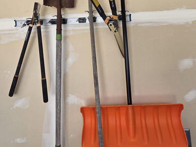 Garden tools + hangers