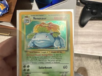 Pokemon Base Set Venusaur Holo 15/102 Vintage Trading Card