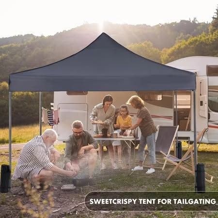 Simenmax Canopy Tent 10x10 Pop Up Gray