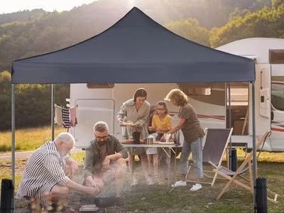 Simenmax Canopy Tent 10x10 Pop Up Gray