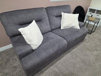 Charcoal Grey Electric Reclining Sofa