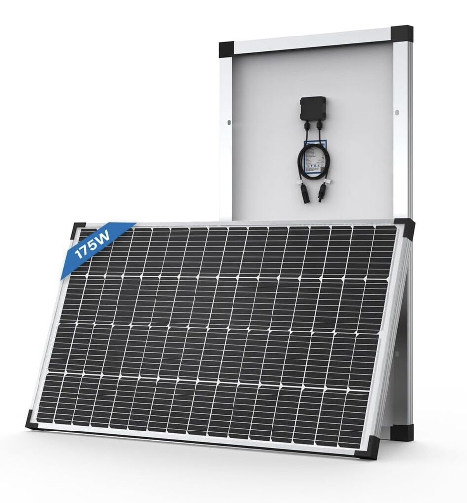 AcoPower 175 Watt Solar Panel HY175-12M 12V For RV