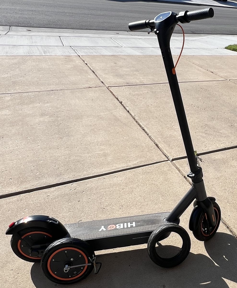 Hiboy S2 MAX Electric Scooter - Black with Orange Accents